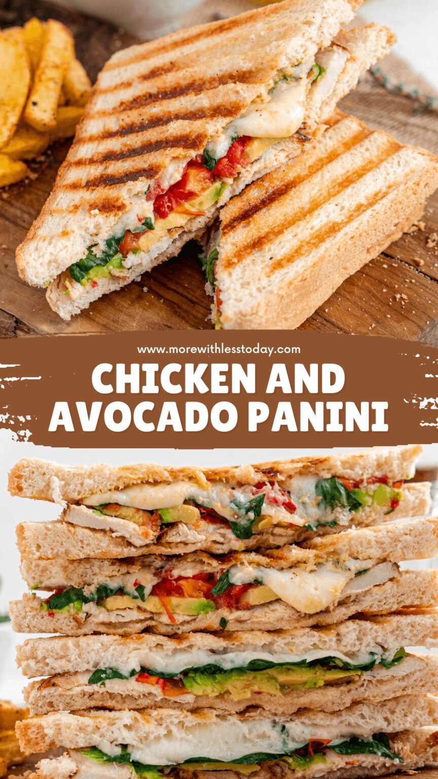 Chicken and Avocado Panini Recipe - More With Less Today