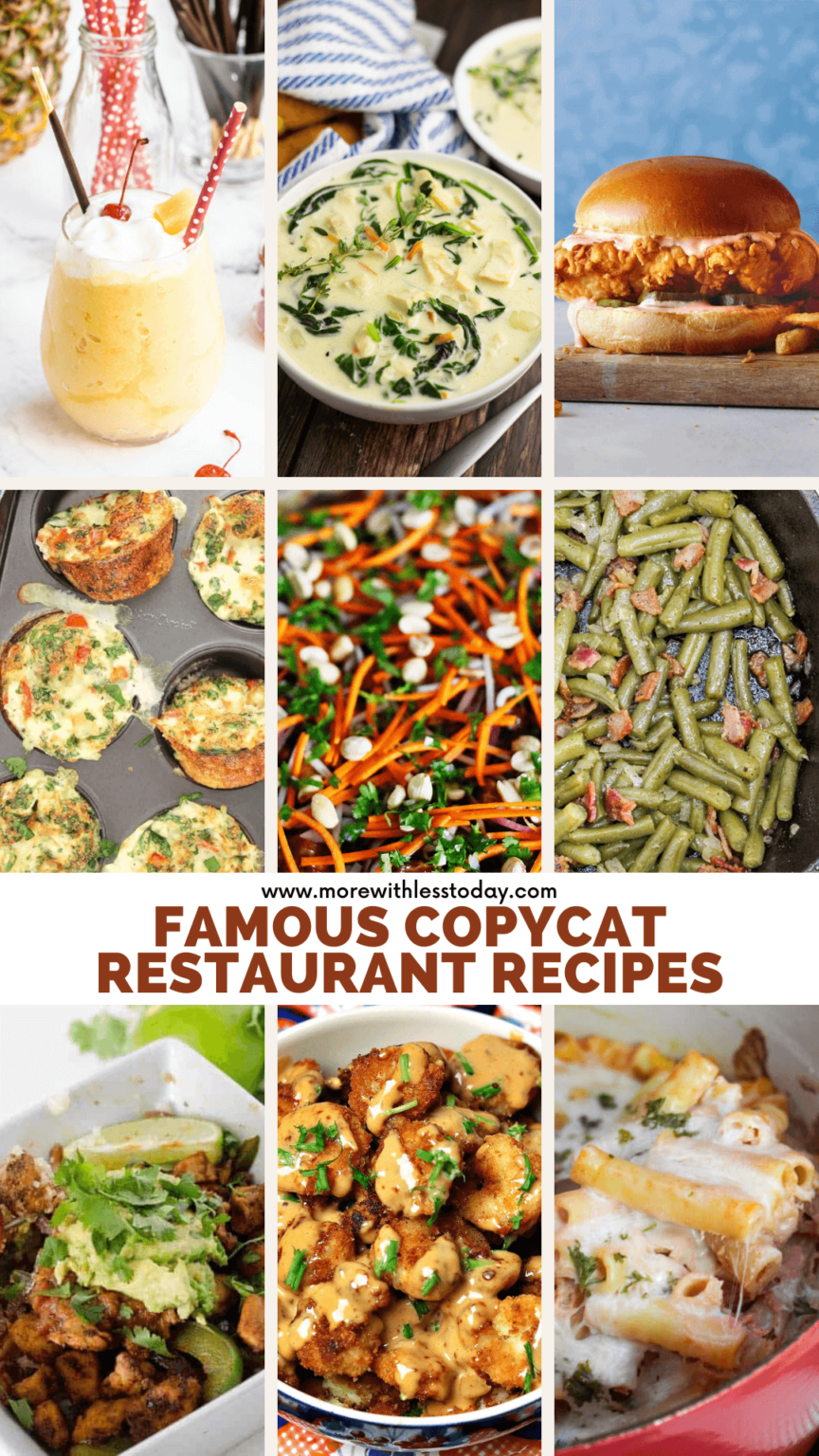 Famous Copycat Restaurant Recipes You Can Make at Home